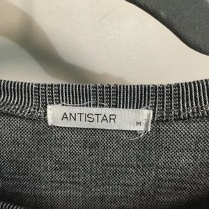 T-shirt dress (grey and black)